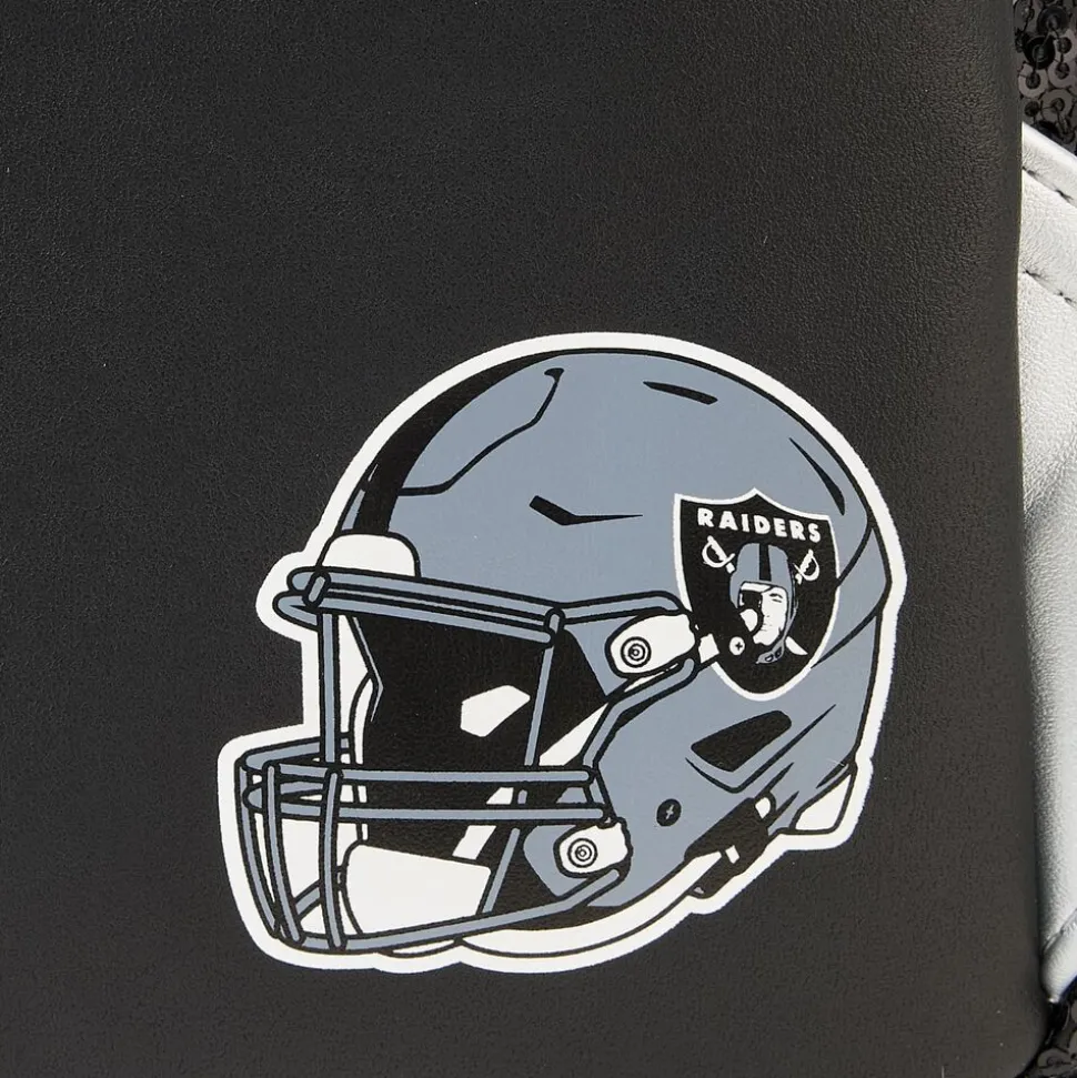 NFL Mini Backpacks< Las Vegas Raiders Sequin Mini Backpack