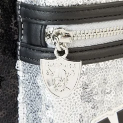 NFL Mini Backpacks< Las Vegas Raiders Sequin Mini Backpack