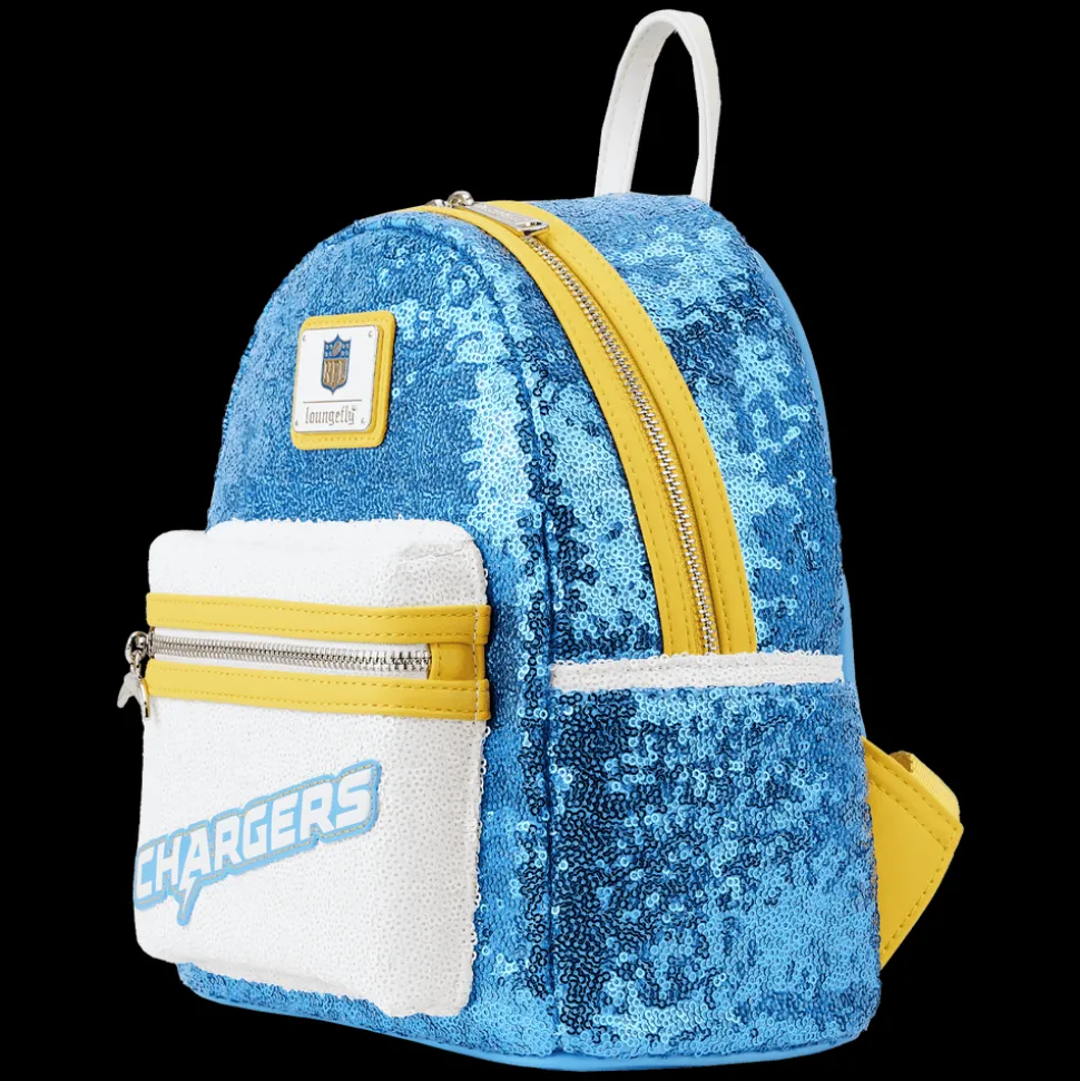 NFL Mini Backpacks< Los Angeles Chargers Sequin Mini Backpack