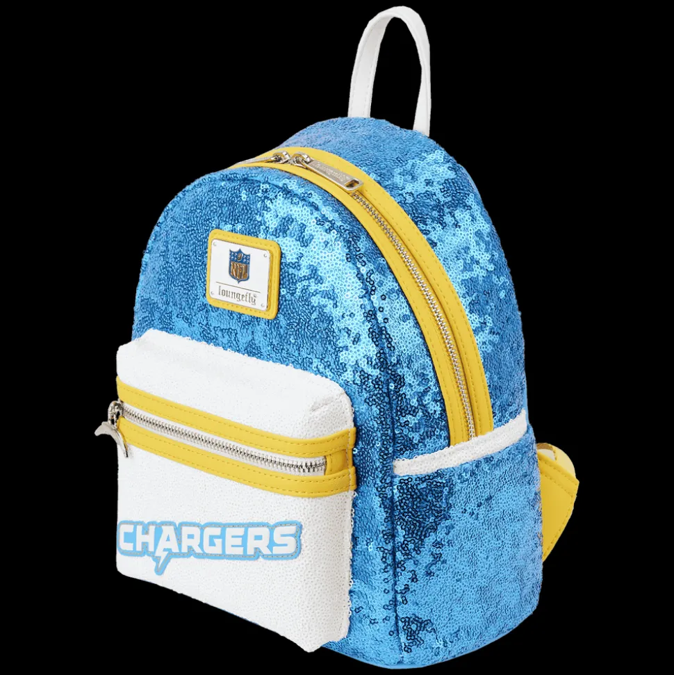 NFL Mini Backpacks< Los Angeles Chargers Sequin Mini Backpack