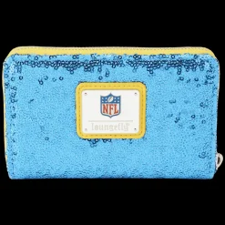 NFL Wallets< Los Angeles Chargers Sequin Zip Around Wallet