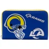 NFL Wallets< Los Angeles Rams Patches Zip Around Wallet