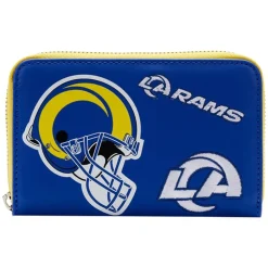 NFL Wallets< Los Angeles Rams Patches Zip Around Wallet
