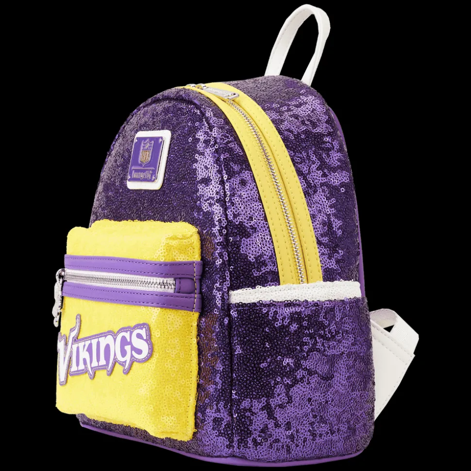 NFL Mini Backpacks< Minnesota Vikings Sequin Mini Backpack