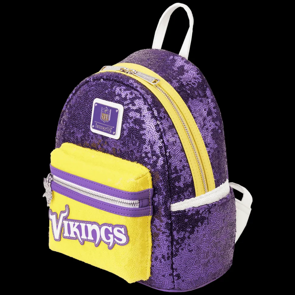 NFL Mini Backpacks< Minnesota Vikings Sequin Mini Backpack