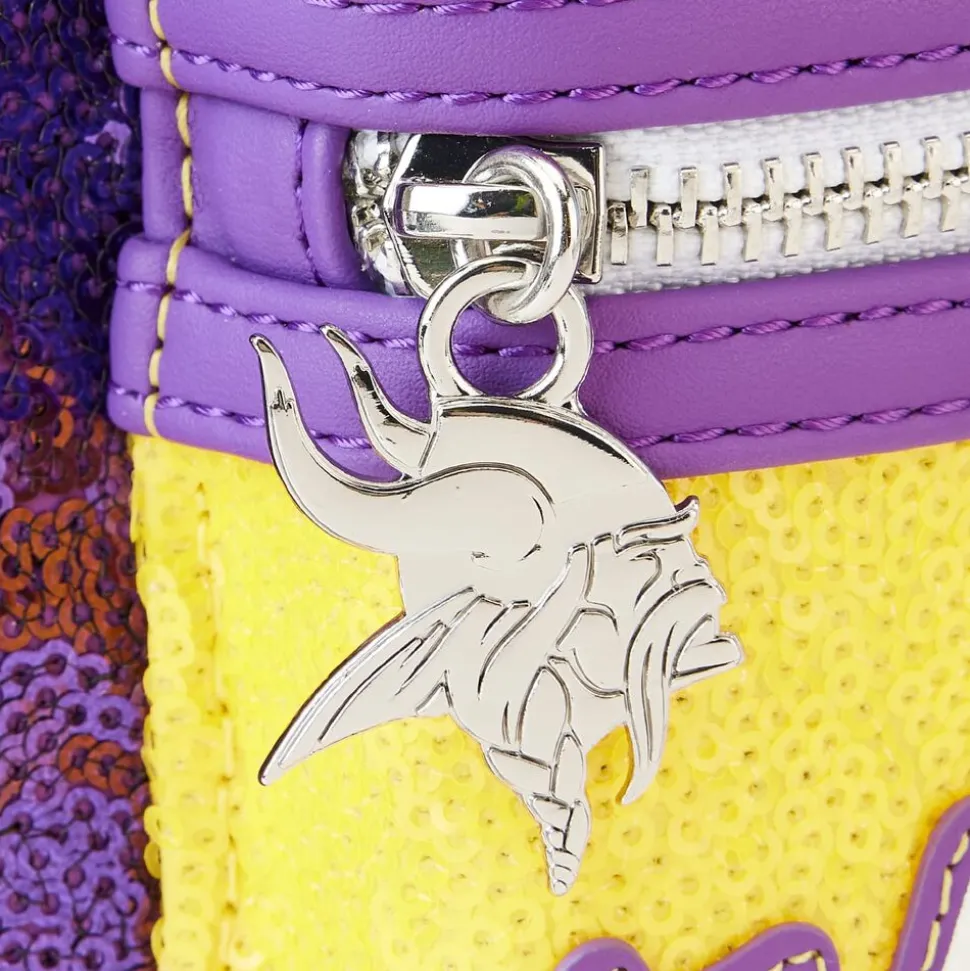 NFL Mini Backpacks< Minnesota Vikings Sequin Mini Backpack