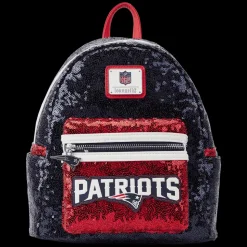 NFL Mini Backpacks< New England Patriots Sequin Mini Backpack