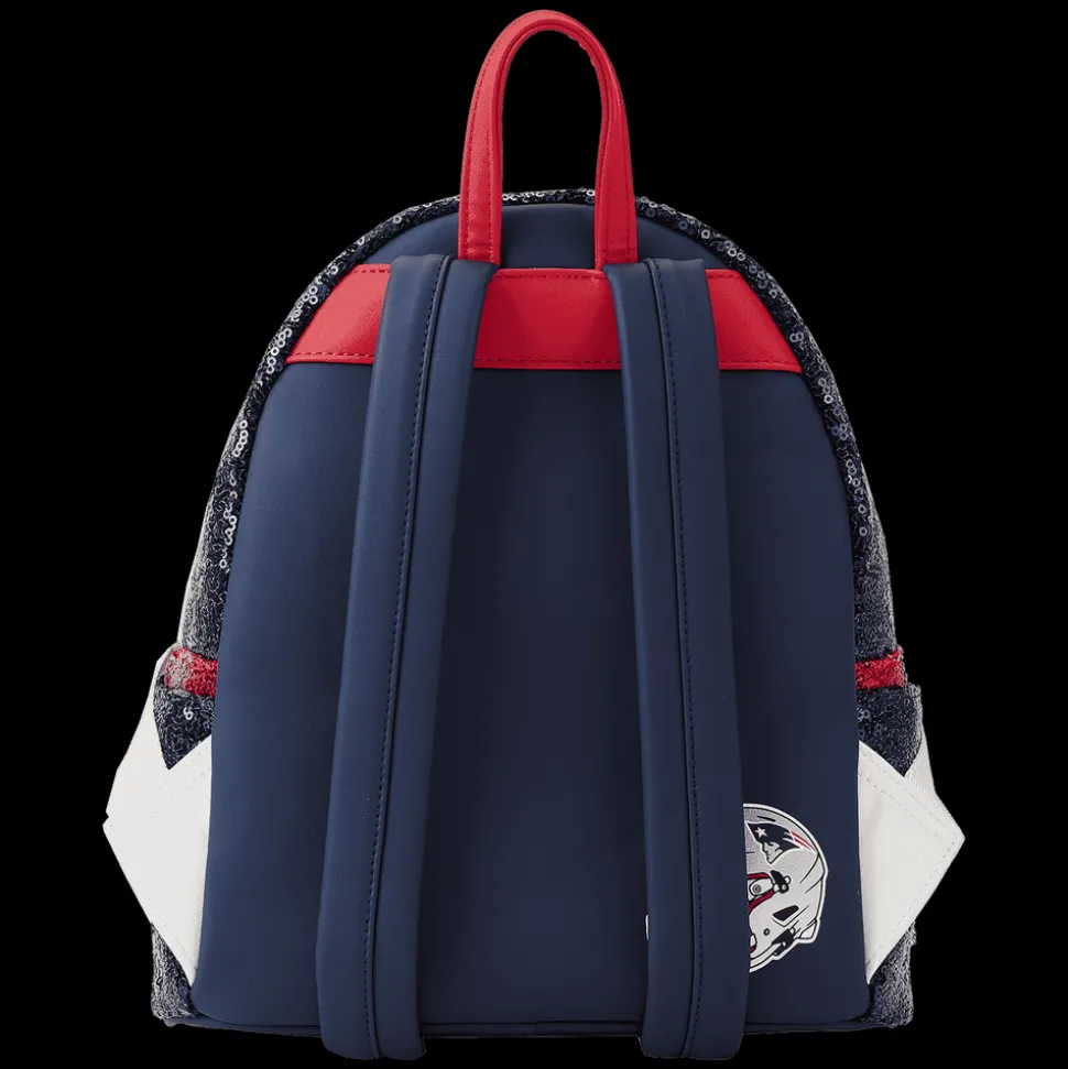 NFL Mini Backpacks< New England Patriots Sequin Mini Backpack