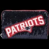 NFL Wallets< New England Patriots Sequin Zip Around Wallet