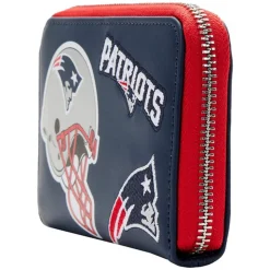 NFL Wallets< New England Patriots Patches Zip Around Wallet