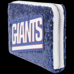 NFL Wallets< New York Giants Sequin Zip Around Wallet