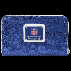 NFL Wallets< New York Giants Sequin Zip Around Wallet
