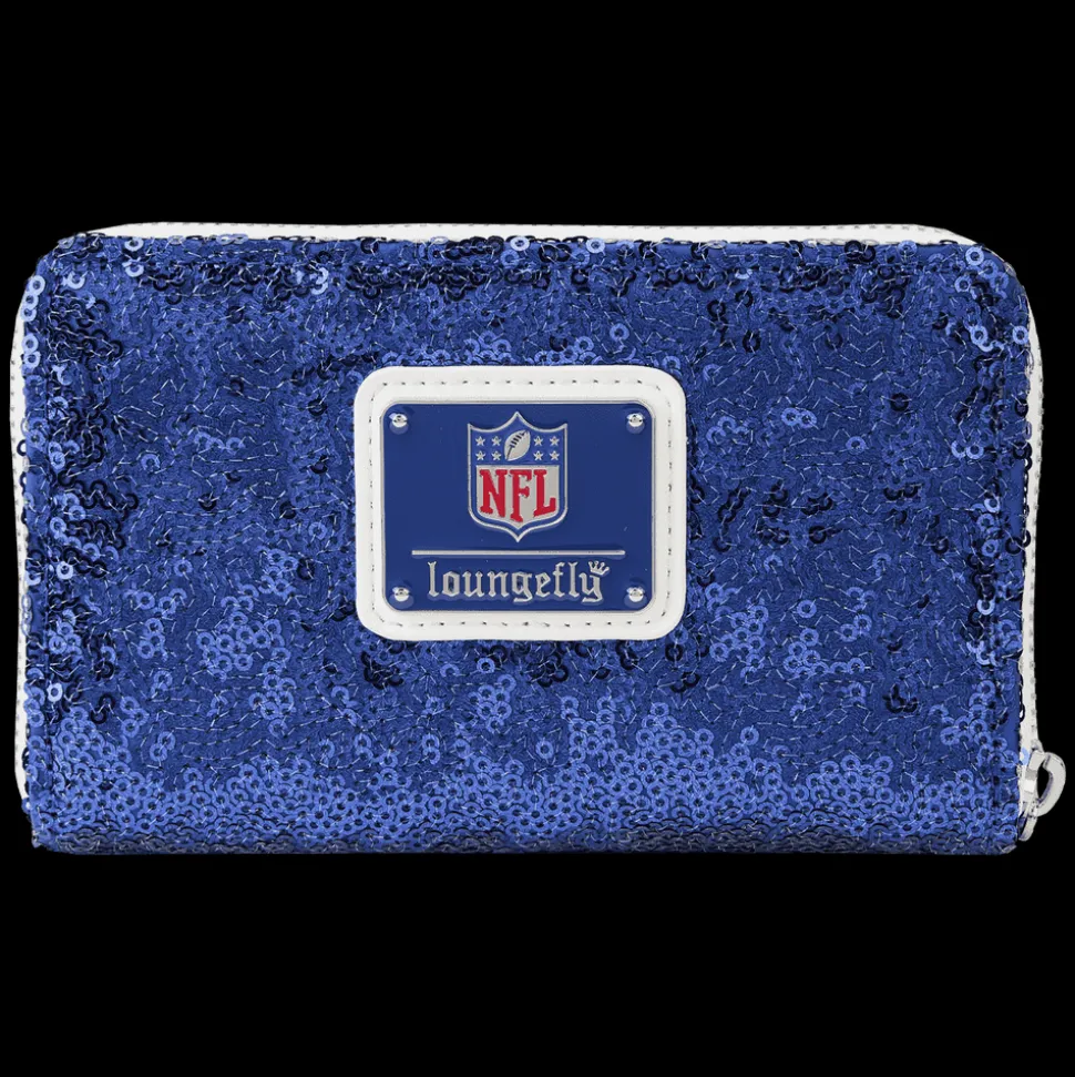 NFL Wallets< New York Giants Sequin Zip Around Wallet