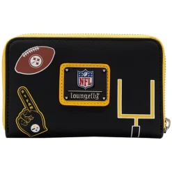 NFL Wallets< Pittsburgh Steelers Patches Zip Around Wallet