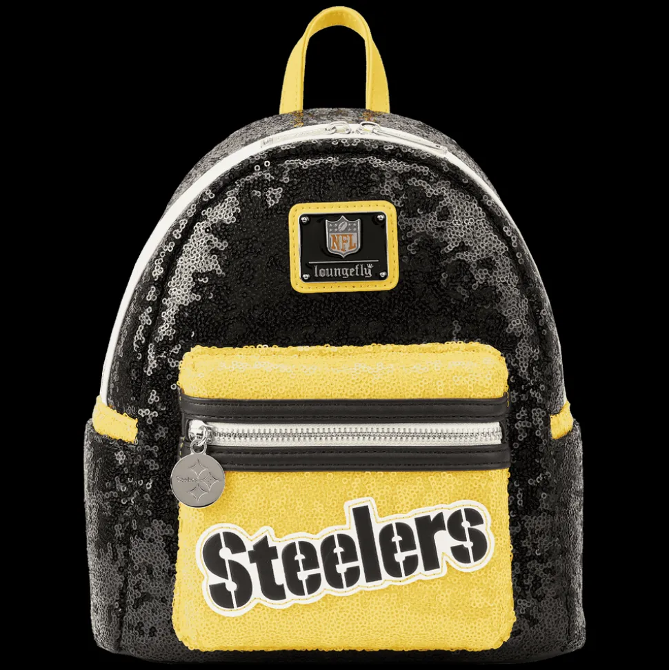 NFL Mini Backpacks< Pittsburgh Steelers Sequin Mini Backpack