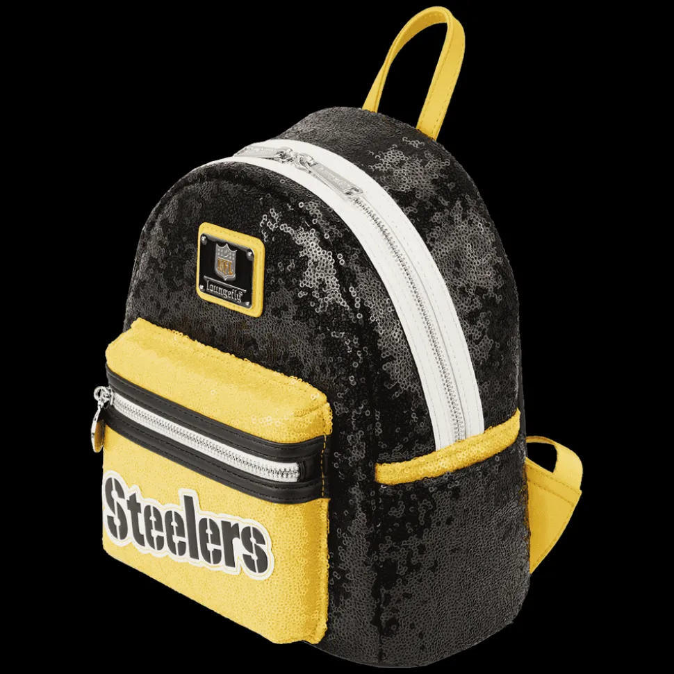 NFL Mini Backpacks< Pittsburgh Steelers Sequin Mini Backpack