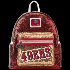 NFL Mini Backpacks< San Francisco 49Ers Sequin Mini Backpack