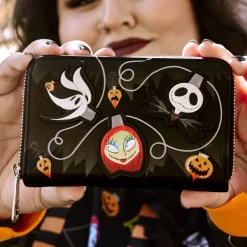 Disney Wallets<Nightmare Before Christmas Tree String Lights Glow Zip Around Wallet