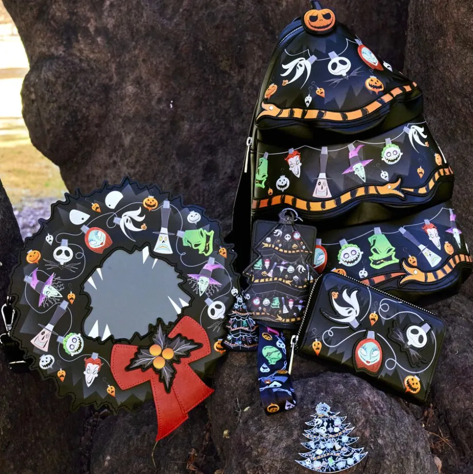 Disney Wallets<Nightmare Before Christmas Tree String Lights Glow Zip Around Wallet
