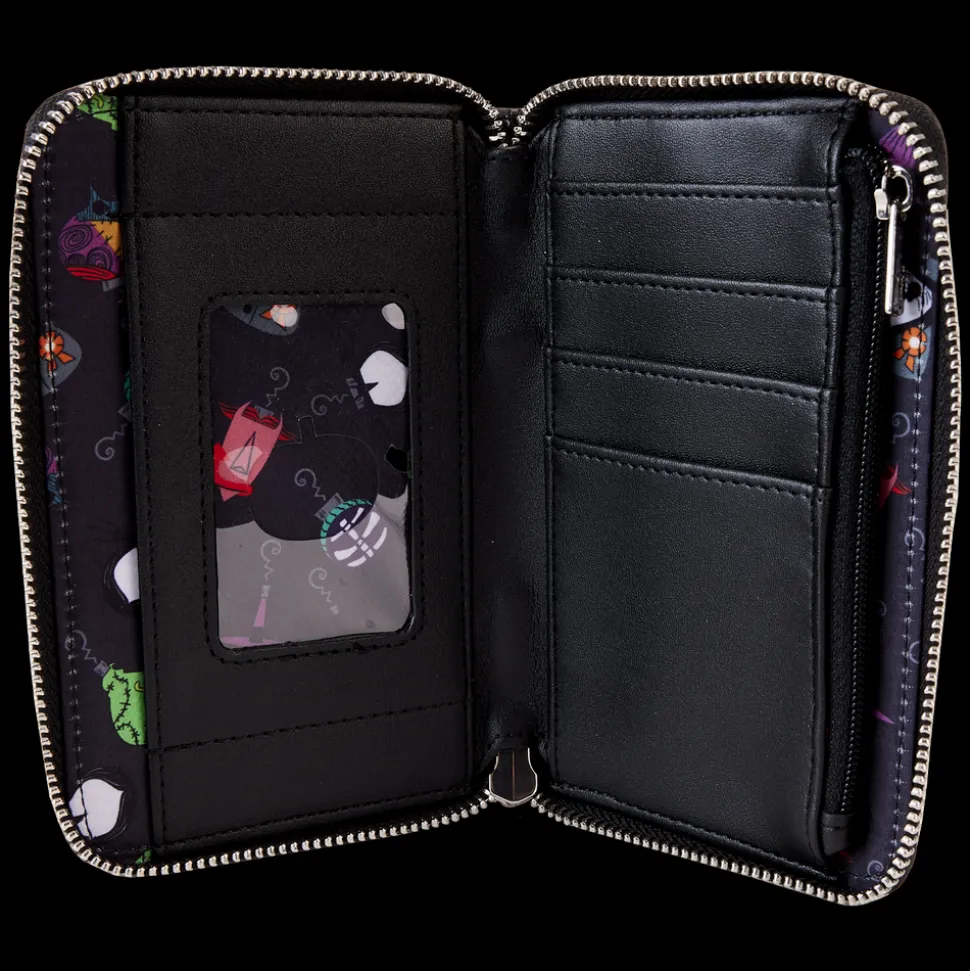 Disney Wallets<Nightmare Before Christmas Tree String Lights Glow Zip Around Wallet