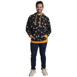 Unisex Disney Tops<Nightmare Before Christmas Tree String Lights Unisex Hoodie