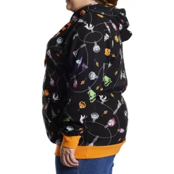 Unisex Disney Tops<Nightmare Before Christmas Tree String Lights Unisex Hoodie