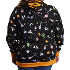 Unisex Disney Tops<Nightmare Before Christmas Tree String Lights Unisex Hoodie