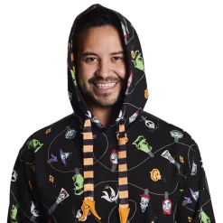 Unisex Disney Tops<Nightmare Before Christmas Tree String Lights Unisex Hoodie