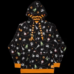 Unisex Disney Tops<Nightmare Before Christmas Tree String Lights Unisex Hoodie