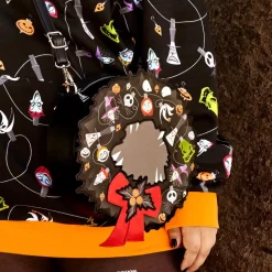 Disney Crossbody Bags<Nightmare Before Christmas Wreath String Lights Glow Crossbody Bag
