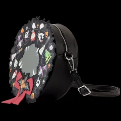 Disney Crossbody Bags<Nightmare Before Christmas Wreath String Lights Glow Crossbody Bag