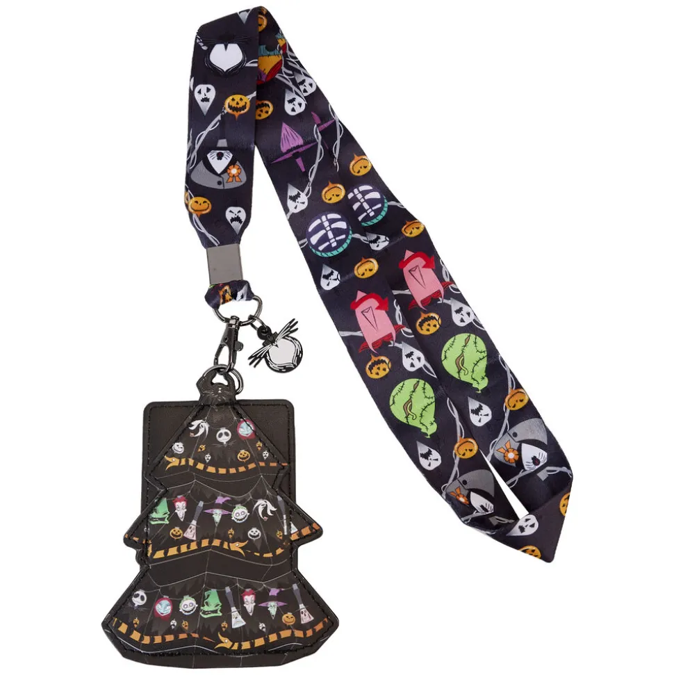 Disney Lanyards<Nightmare Before Christmas Tree String Lights Lanyard With Card Holder