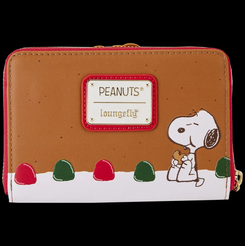 Peanuts Wallets< Snoopy Gingerbread Wreath Scented Zip Around Wallet