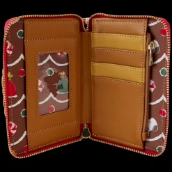 Peanuts Wallets< Snoopy Gingerbread Wreath Scented Zip Around Wallet