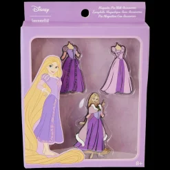 Disney Enamel Pins<Rapunzel Paper Doll Magnetic Pin Set