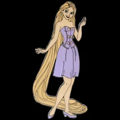 Disney Enamel Pins<Rapunzel Paper Doll Magnetic Pin Set