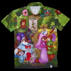 Unisex Disney Tops<Robin Hood Wanted Poster Unisex Camp Shirt