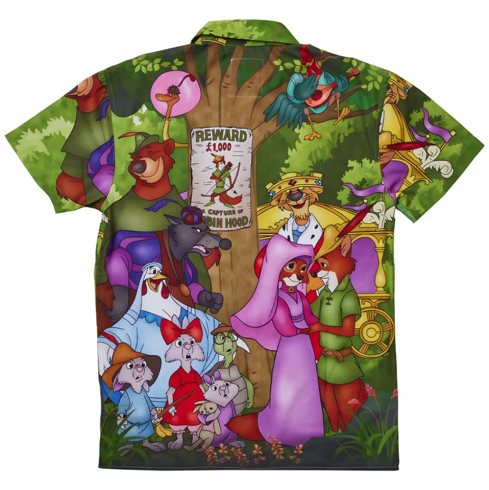 Unisex Disney Tops<Robin Hood Wanted Poster Unisex Camp Shirt