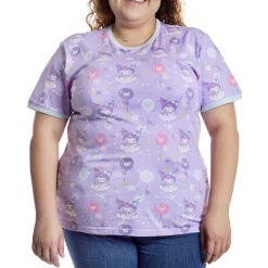 Unisex Sanrio Tops< Kuromi Carnival Unisex Ringer Tee