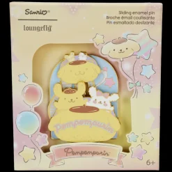 Sanrio Enamel Pins< Pompompurin Carnival 3" Collector Box Sliding Pin
