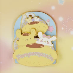 Sanrio Enamel Pins< Pompompurin Carnival 3" Collector Box Sliding Pin