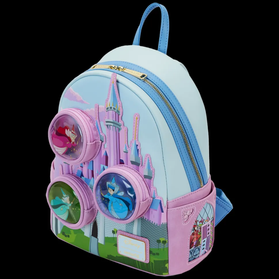 Disney Mini Backpacks<Sleeping Beauty Castle Three Good Fairies Stained Glass Mini Backpack