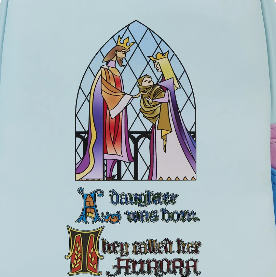 Disney Mini Backpacks<Sleeping Beauty Castle Three Good Fairies Stained Glass Mini Backpack