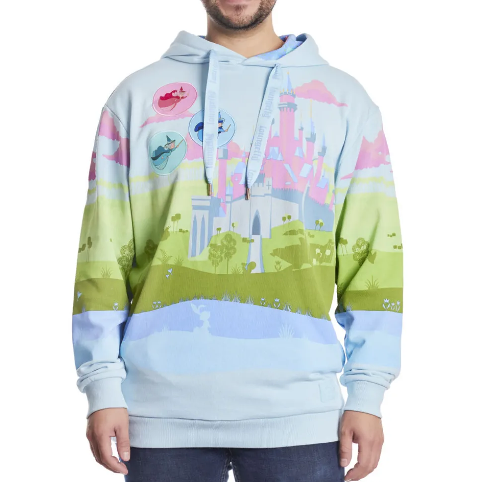 Unisex Disney Tops<Sleeping Beauty Castle Three Good Fairies Unisex Hoodie