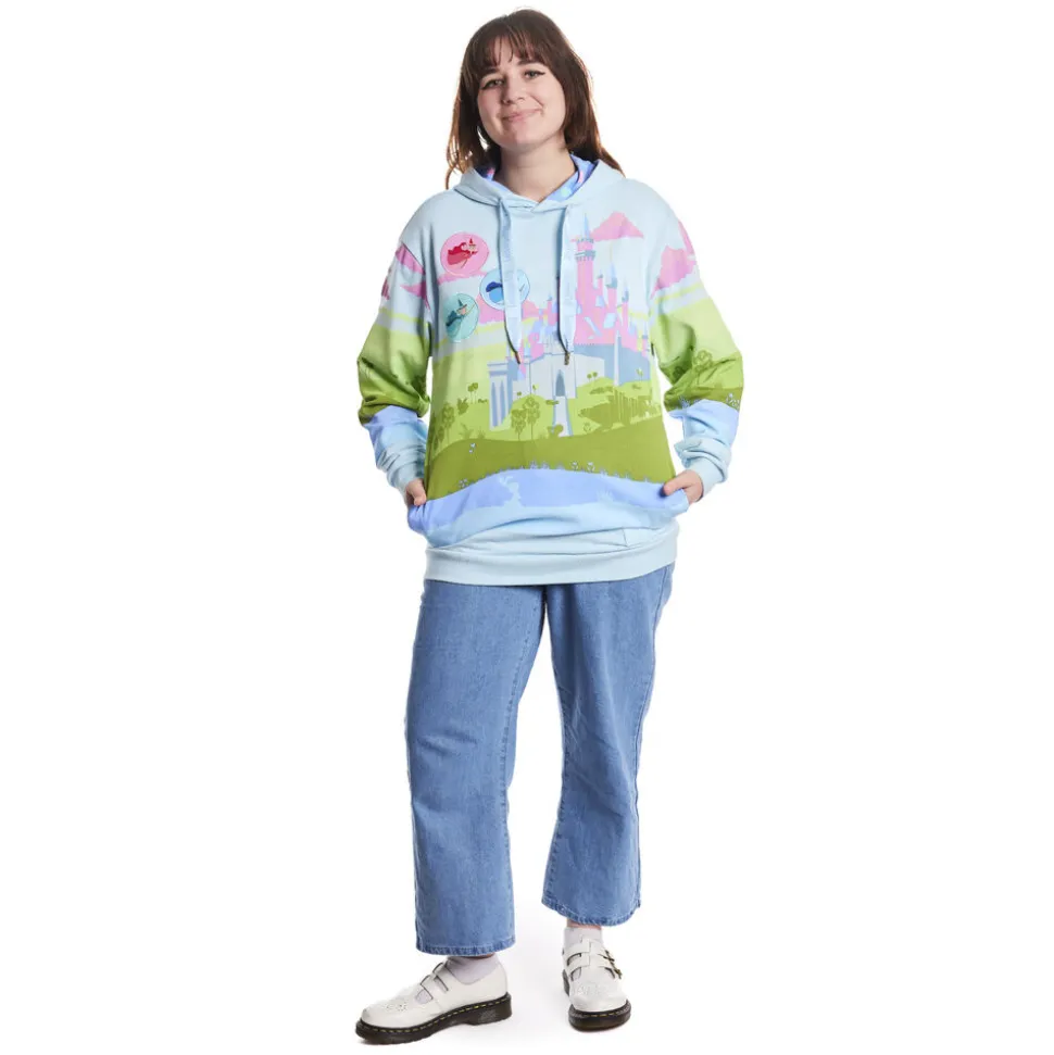 Unisex Disney Tops<Sleeping Beauty Castle Three Good Fairies Unisex Hoodie