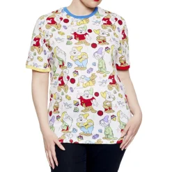 Unisex Disney Tops<Snow White And The Seven Dwarfs Tri-Color Ringer Tee