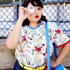 Unisex Disney Tops<Snow White And The Seven Dwarfs Tri-Color Ringer Tee
