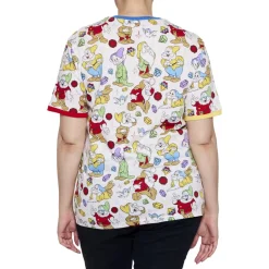 Unisex Disney Tops<Snow White And The Seven Dwarfs Tri-Color Ringer Tee