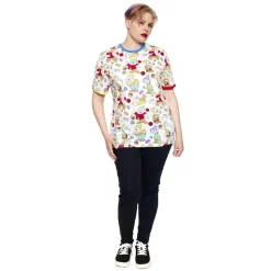 Unisex Disney Tops<Snow White And The Seven Dwarfs Tri-Color Ringer Tee