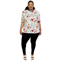 Unisex Disney Tops<Snow White And The Seven Dwarfs Tri-Color Ringer Tee